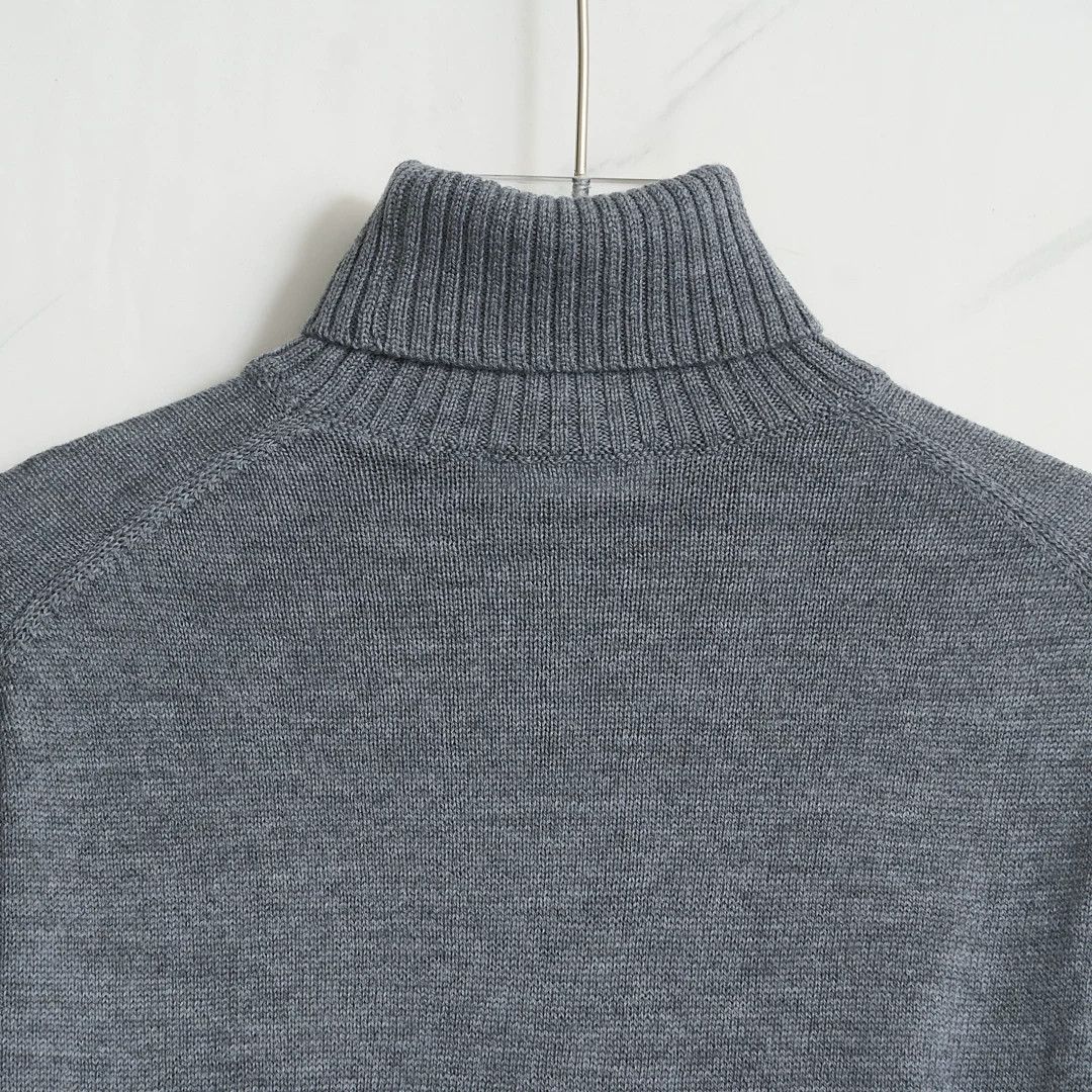 Jil Sander Jil Sander Men's Embroidered Turtleneck Size US M / EU 48-50 / 2 - 6 Thumbnail