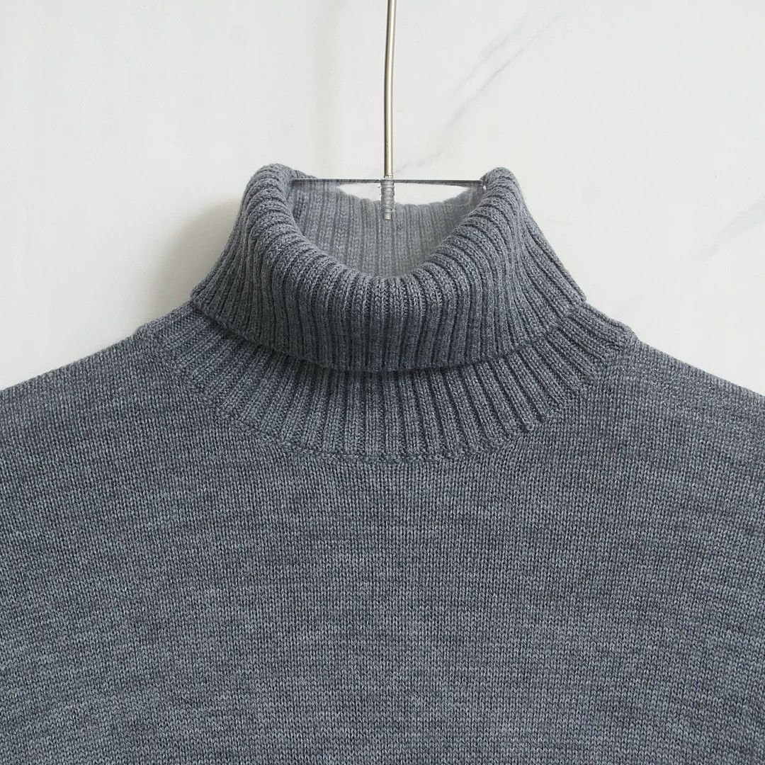 Jil Sander Jil Sander Men's Embroidered Turtleneck Size US M / EU 48-50 / 2 - 2 Thumbnail