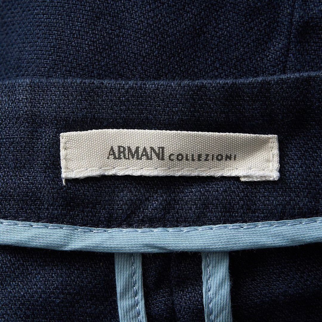 Armani Collezioni Armani Collezioni Men's Navy Stand-Collar Jacket Size US M / EU 48-50 / 2 - 7 Thumbnail