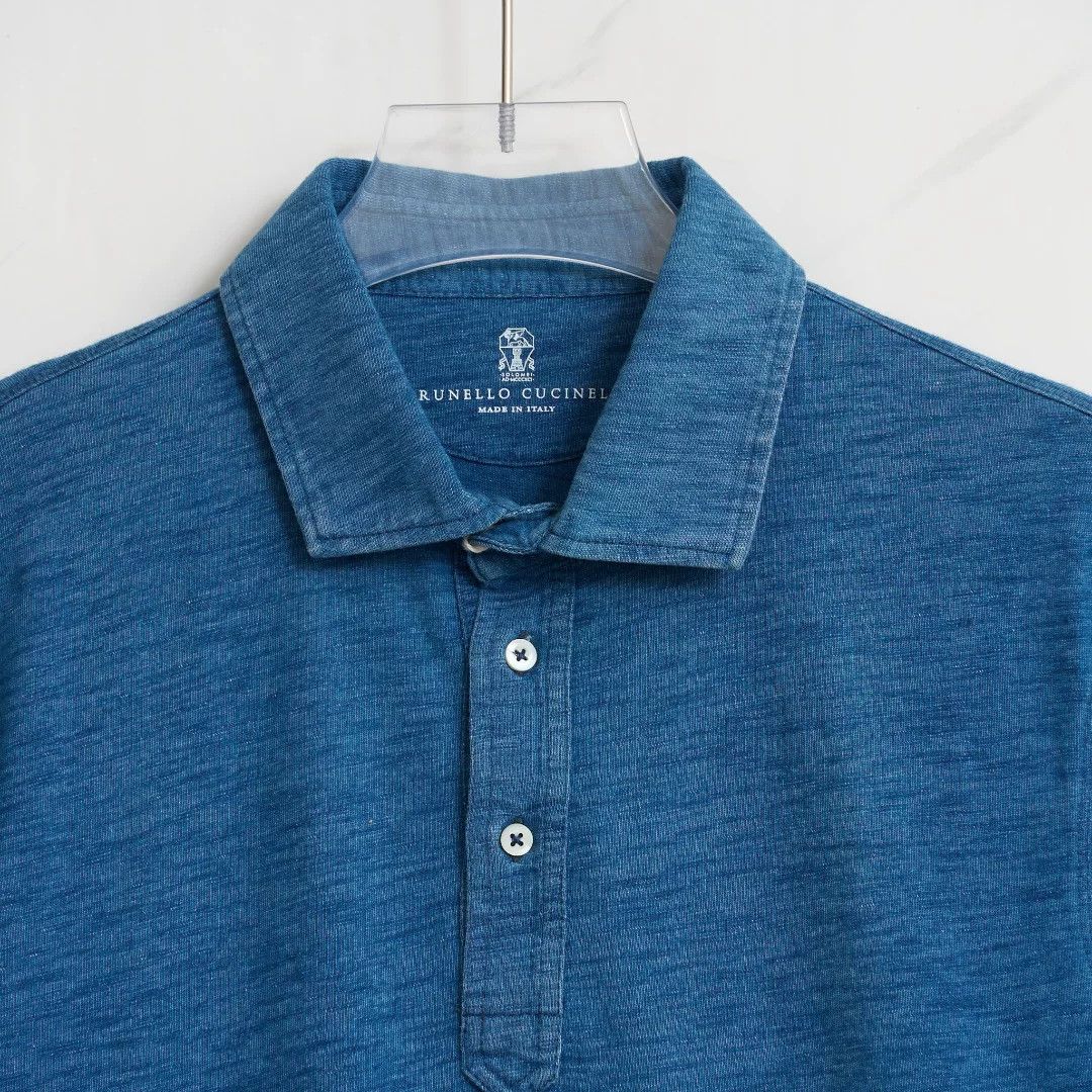 Brunello Cucinelli Brunello Cucinelli Men's Lapel Polo Size US M / EU 48-50 / 2 - 2 Thumbnail