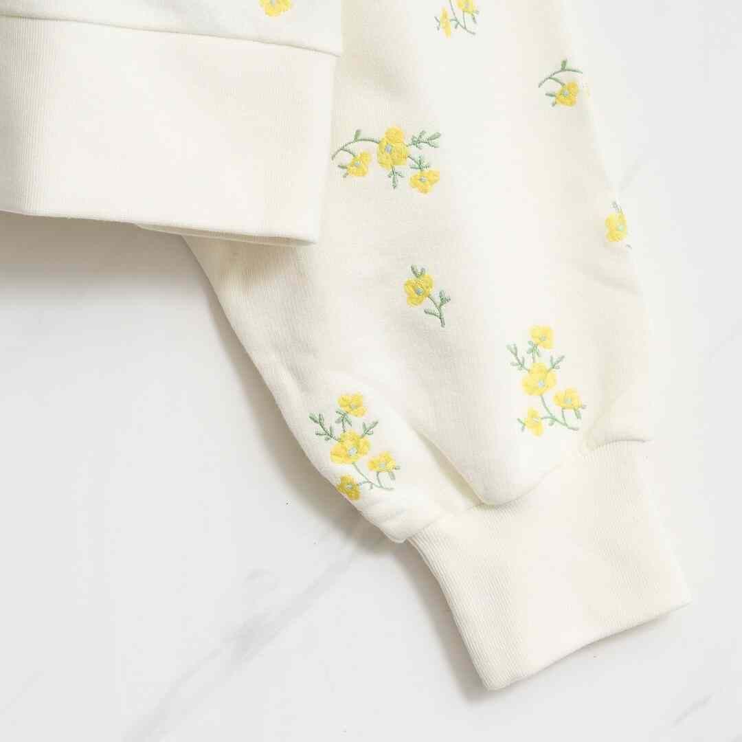 Gucci Gucci Women's Heavy Floral Embroidered Sweatshirt Size M / US 6-8 / IT 42-44 - 4 Thumbnail