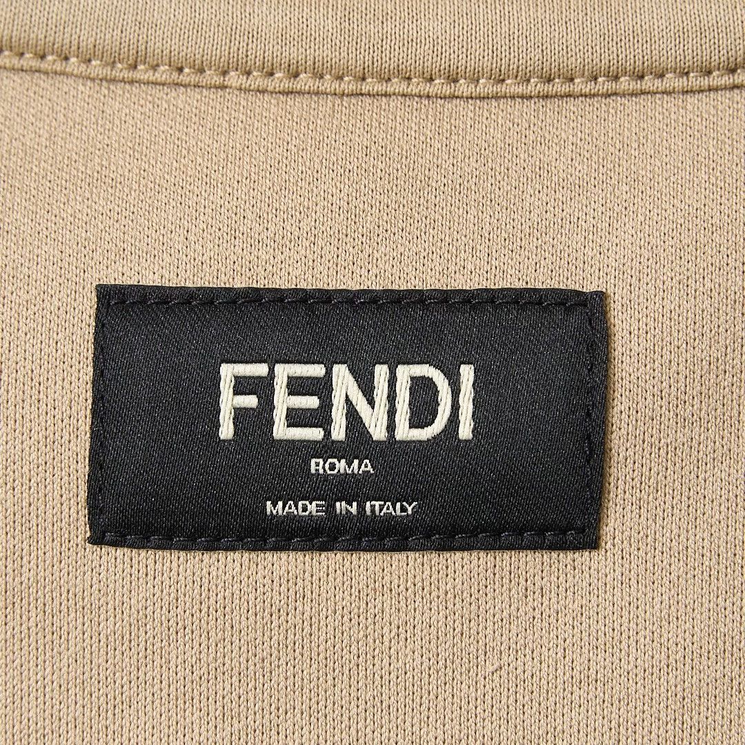 Fendi Fendi Men's Metal Logo Solid T-Shirt Size US M / EU 48-50 / 2 - 9 Thumbnail