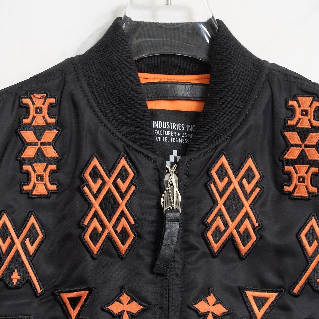 Marcelo Burlon Marcelo Burlon Men's Heavy Embroidered Bomber Jacket Size US S / EU 44-46 / 1 - 4 Thumbnail