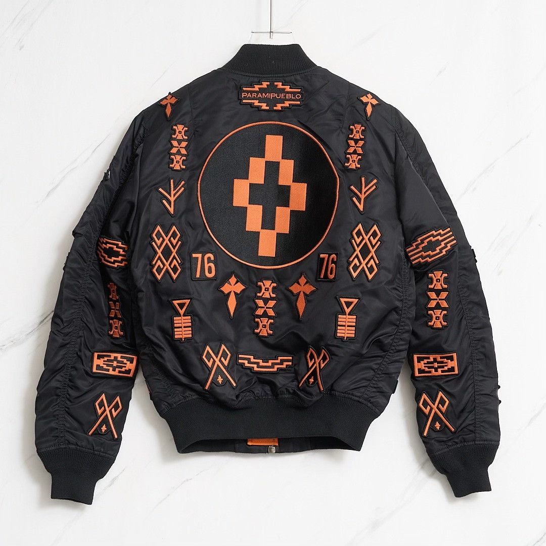 Marcelo Burlon Marcelo Burlon Men's Heavy Embroidered Bomber Jacket Size US S / EU 44-46 / 1 - 3 Thumbnail