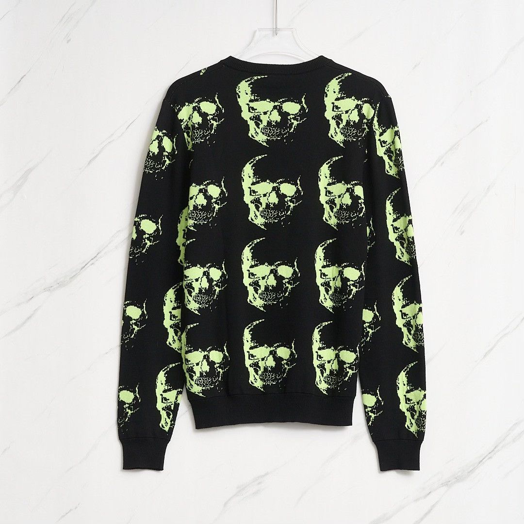 Philipp Plein Philipp Plein Men's Skull Knit Sweater Size US XL / EU 56 / 4 - 2 Thumbnail