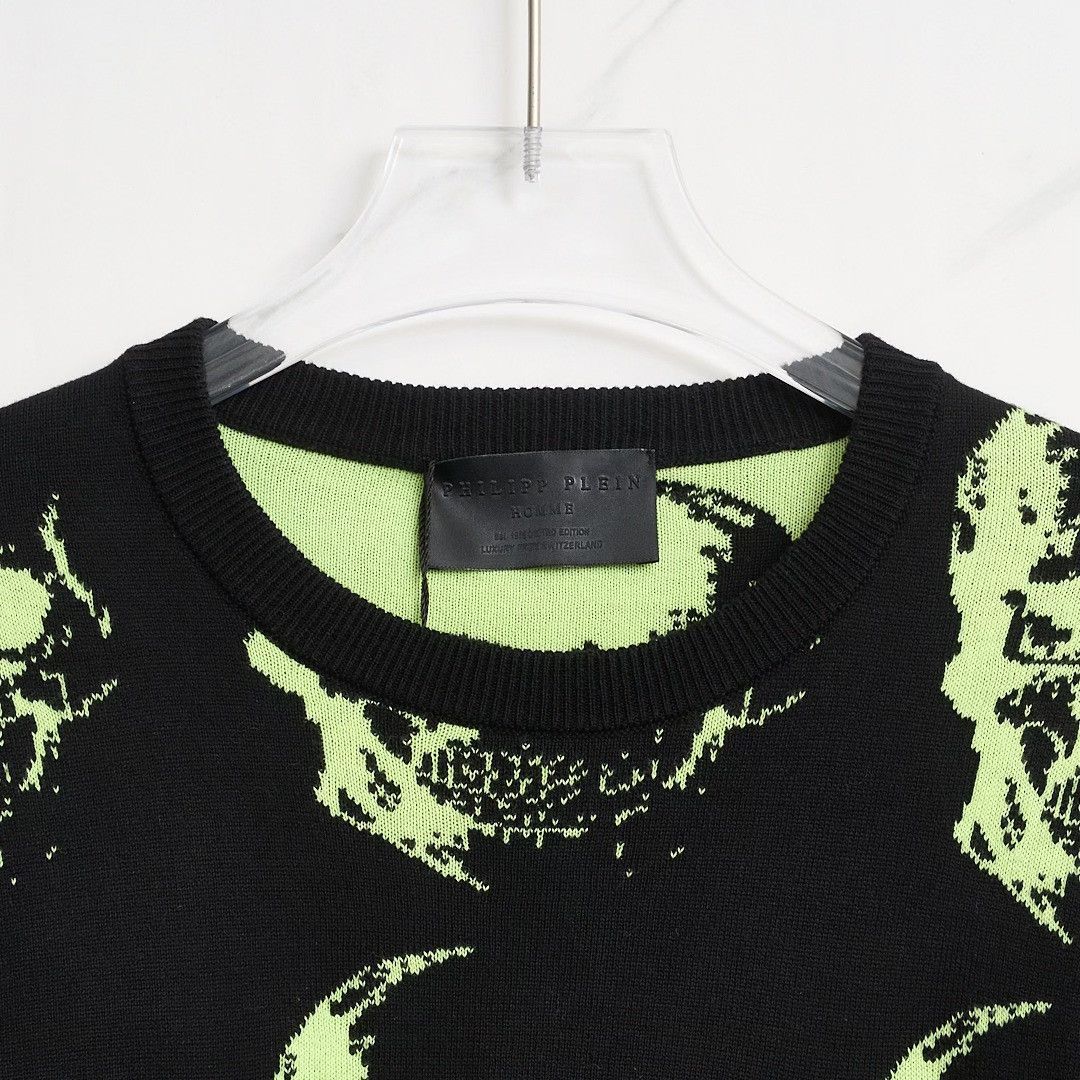 Philipp Plein Philipp Plein Men's Skull Knit Sweater Size US XL / EU 56 / 4 - 3 Thumbnail