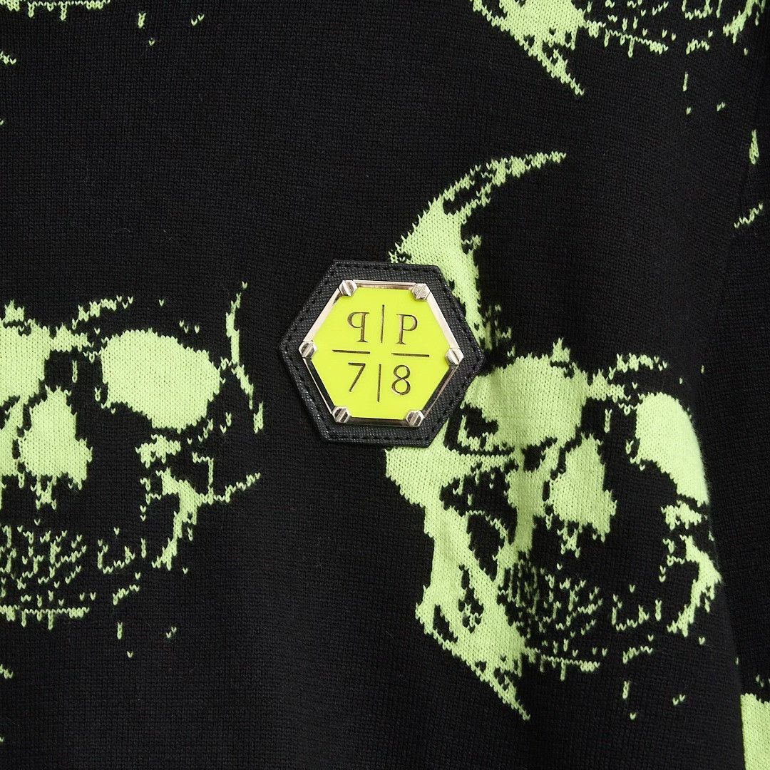 Philipp Plein Philipp Plein Men's Skull Knit Sweater Size US XL / EU 56 / 4 - 5 Thumbnail