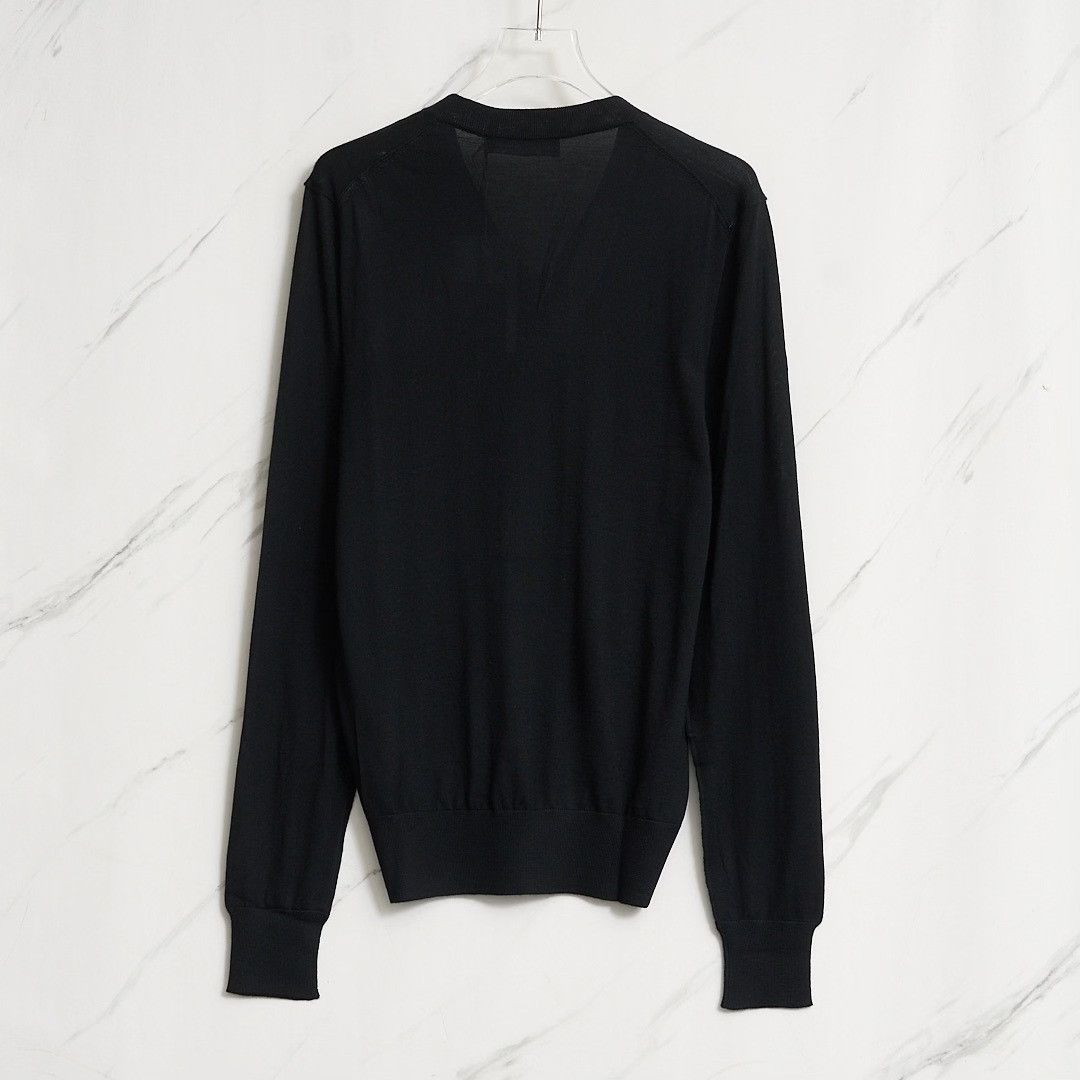 Dolce & Gabbana Dolce&Gabbana Men's Black V-Neck Knit Sweater Size US S / EU 44-46 / 1 - 3 Thumbnail