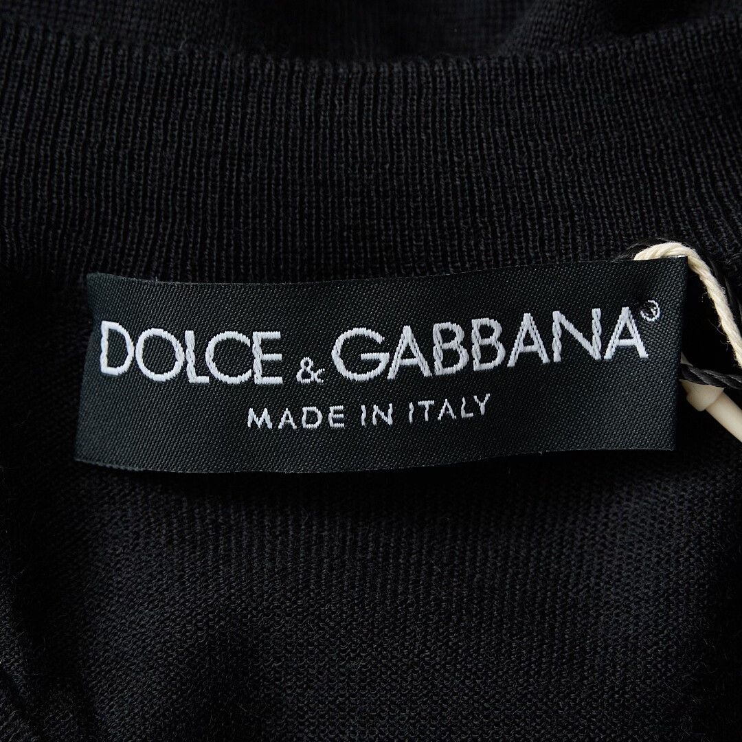 Dolce & Gabbana Dolce&Gabbana Men's Black V-Neck Knit Sweater Size US S / EU 44-46 / 1 - 6 Thumbnail