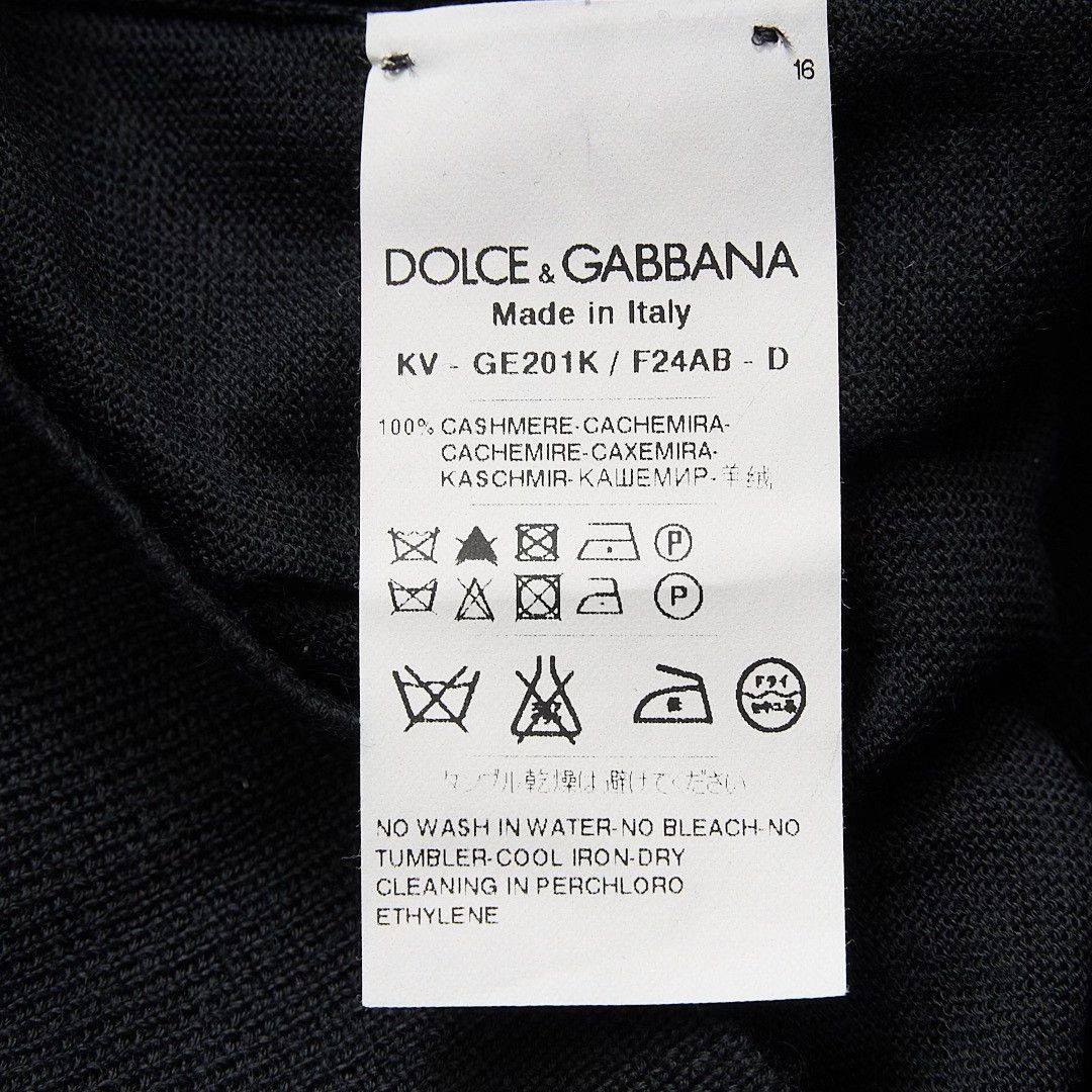 Dolce & Gabbana Dolce&Gabbana Men's Black V-Neck Knit Sweater Size US S / EU 44-46 / 1 - 5 Thumbnail