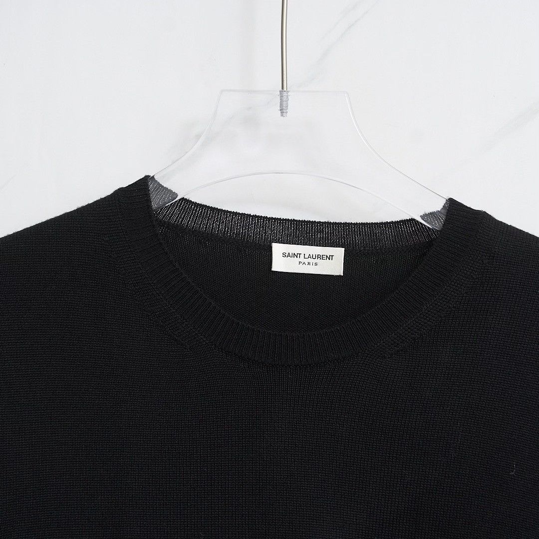 Saint Laurent Paris Saint Laurent Men's Logo Knit Sweater Size US S / EU 44-46 / 1 - 2 Thumbnail