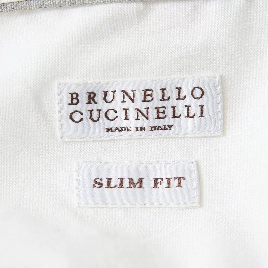 Brunello Cucinelli Brunello Cucinelli Men's Linen-Cotton Shirt Size US M / EU 48-50 / 2 - 6 Thumbnail