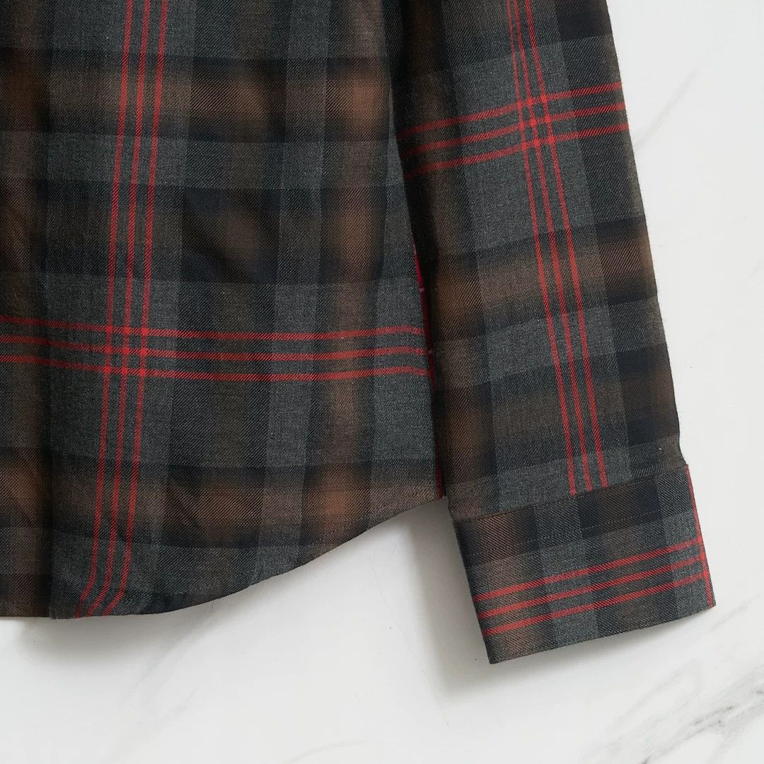 Givenchy Givenchy Men's Plaid Patchwork Shirt Size US M / EU 48-50 / 2 - 3 Thumbnail