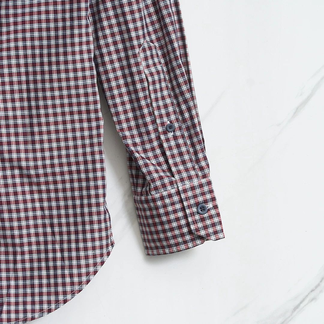 Ermenegildo Zegna Authentic ZEGNA Men's Logo Plaid Shirt Size US M / EU 48-50 / 2 - 6 Thumbnail