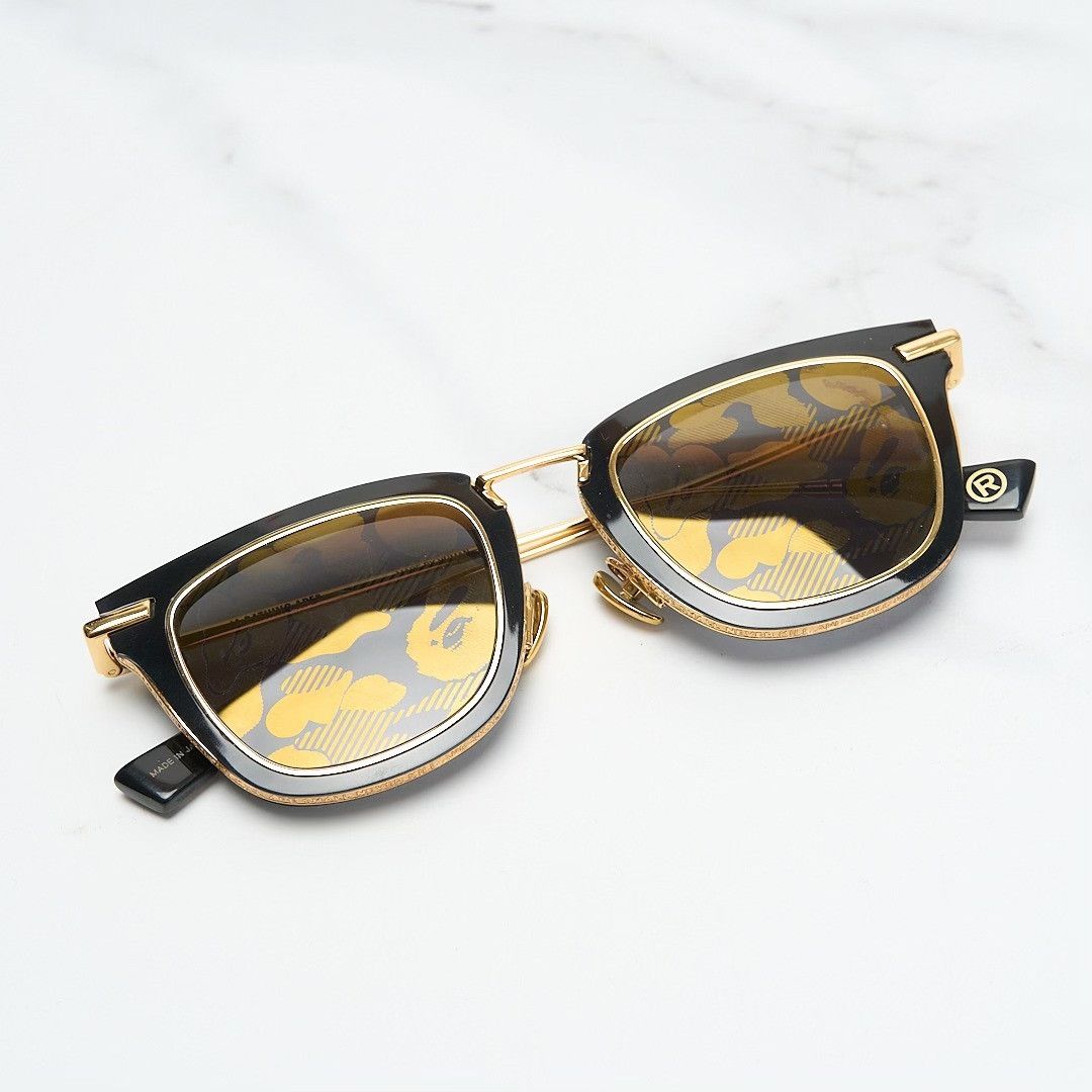 Bape Bape Ape Gold Limited Sunglasses Size ONE SIZE - 4 Thumbnail