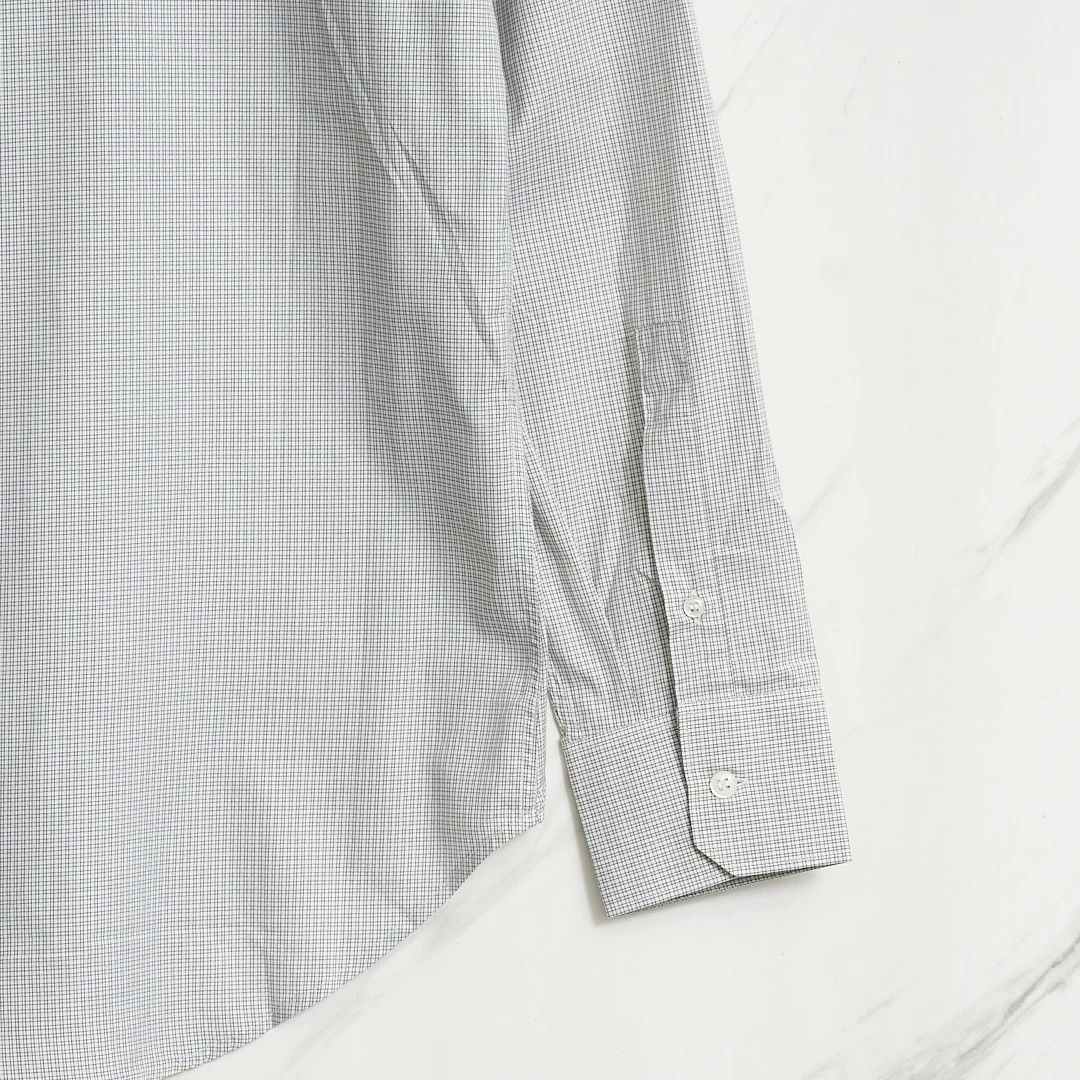 Saint Laurent Paris Saint Laurent Men's Logo Plaid Shirt Size US M / EU 48-50 / 2 - 5 Thumbnail