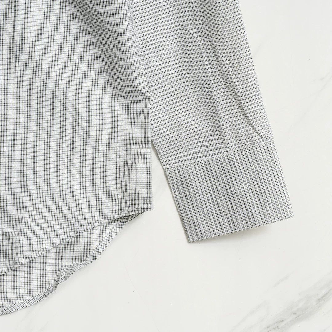 Saint Laurent Paris Saint Laurent Men's Logo Plaid Shirt Size US M / EU 48-50 / 2 - 3 Thumbnail