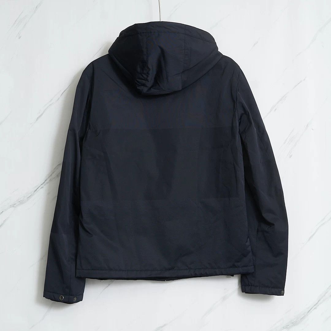 Ermenegildo Zegna ZEGNA Men's Navy Hooded Jacket Size US M / EU 48-50 / 2 - 4 Thumbnail