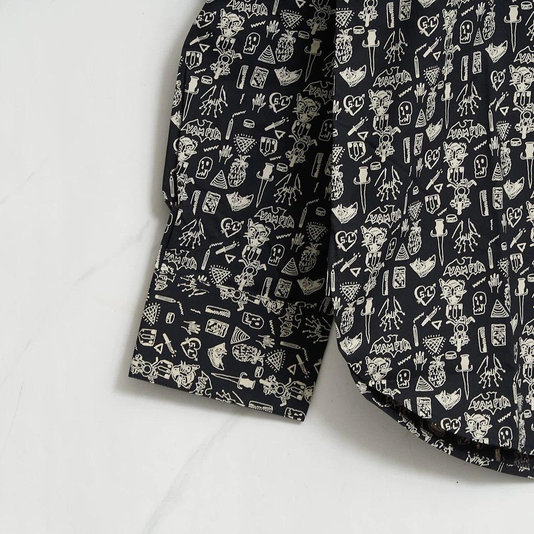 Saint Laurent Paris Saint Laurent Men's Patterned Print Shirt Size US M / EU 48-50 / 2 - 3 Thumbnail