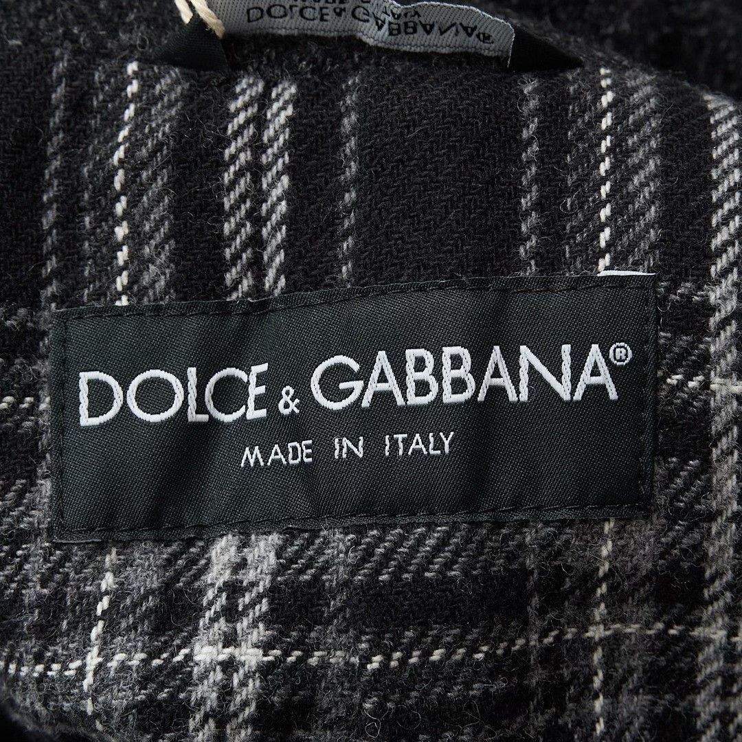 Dolce & Gabbana Dolce&Gabbana Men's Herringbone Wool Coat Size US M / EU 48-50 / 2 - 8 Thumbnail