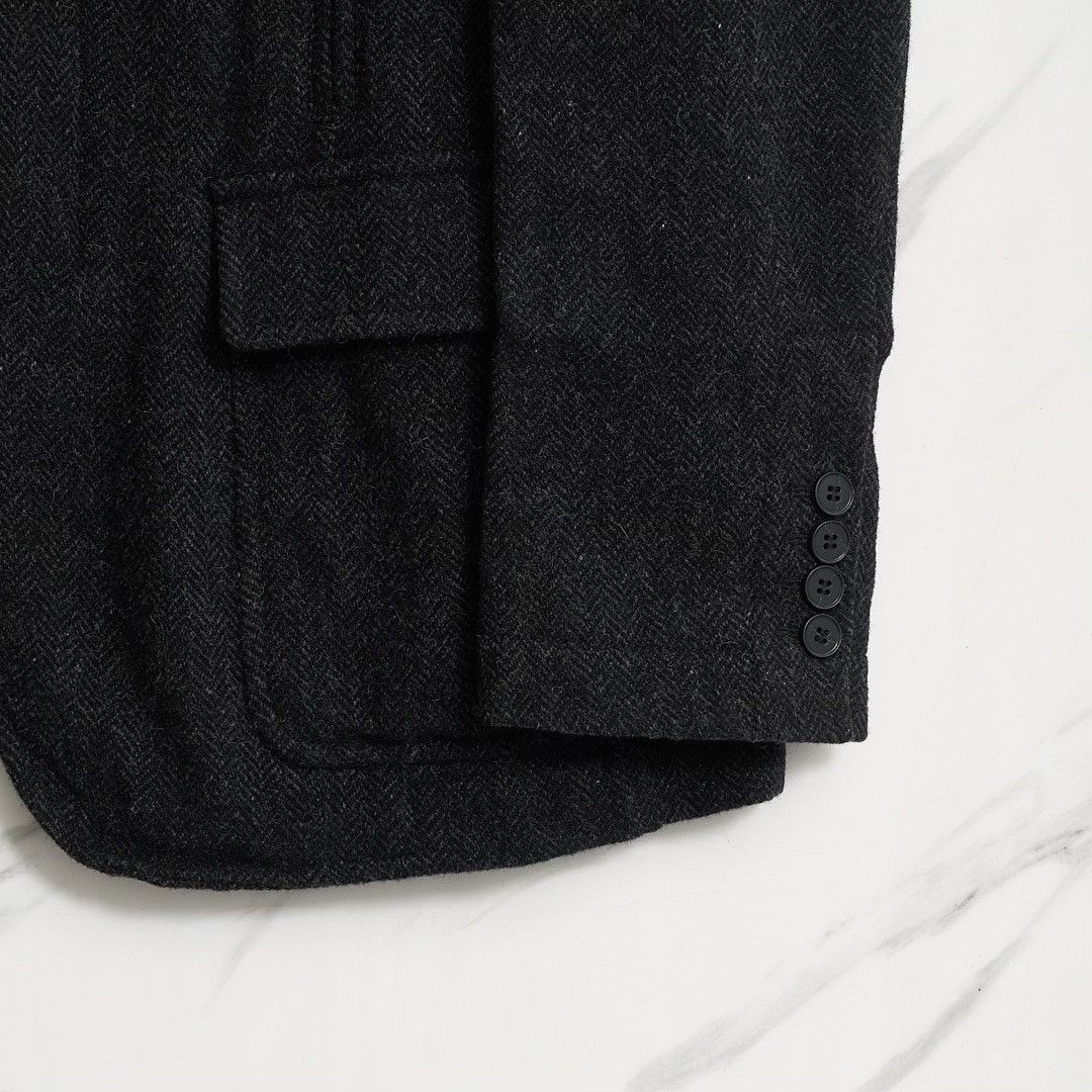 Dolce & Gabbana Dolce&Gabbana Men's Herringbone Wool Coat Size US M / EU 48-50 / 2 - 7 Thumbnail