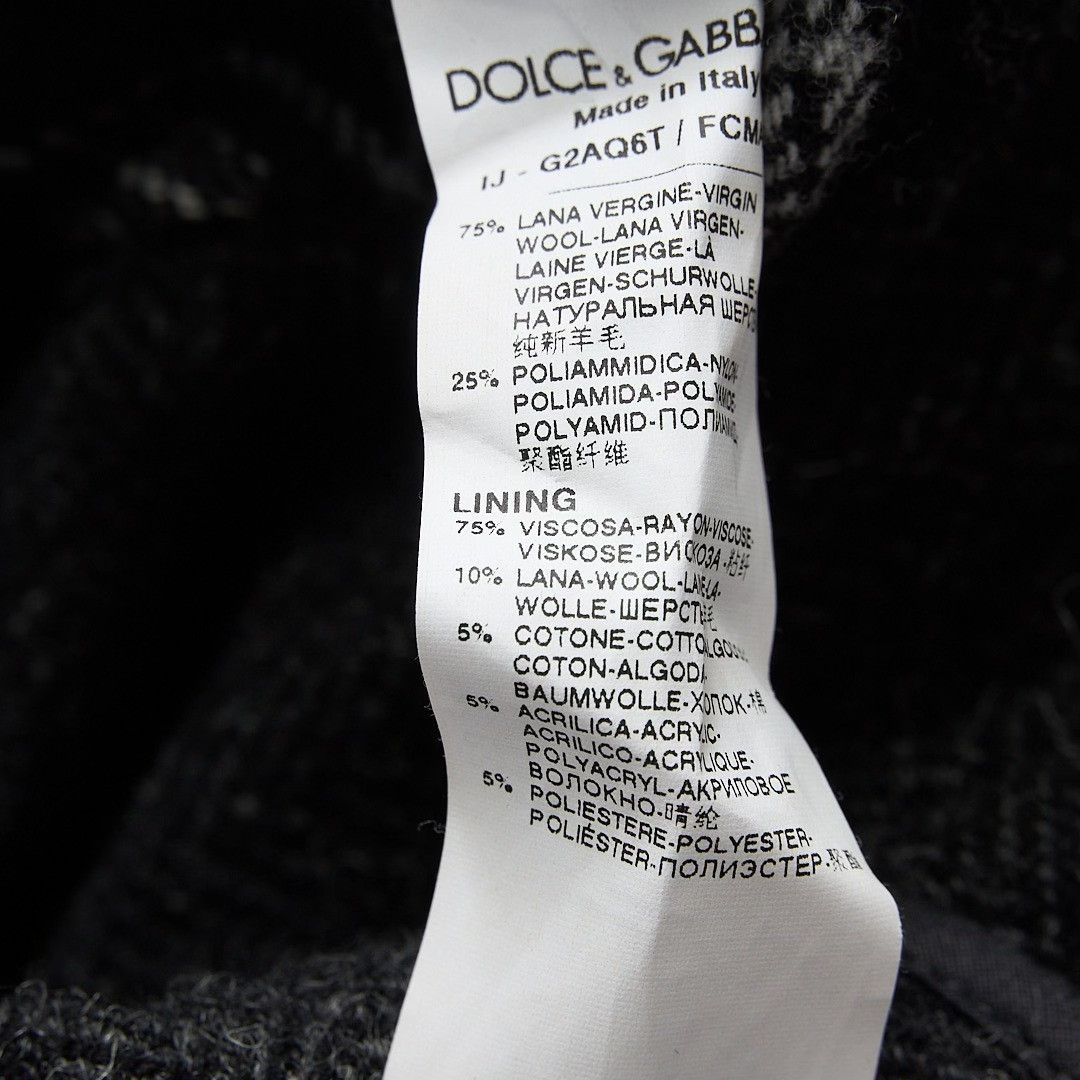 Dolce & Gabbana Dolce&Gabbana Men's Herringbone Wool Coat Size US M / EU 48-50 / 2 - 9 Thumbnail