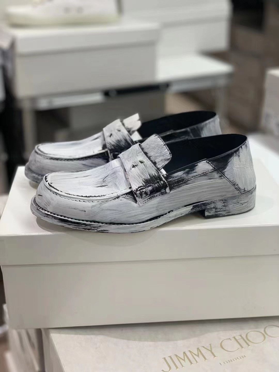 Maison Margiela Maison Margiela Women's Painted Loafers Size US 4 / IT 34 - 2 Thumbnail