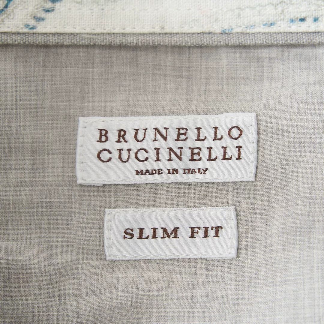 Brunello Cucinelli Brunello Cucinelli Men's Floral Print Shirt Size US M / EU 48-50 / 2 - 5 Thumbnail