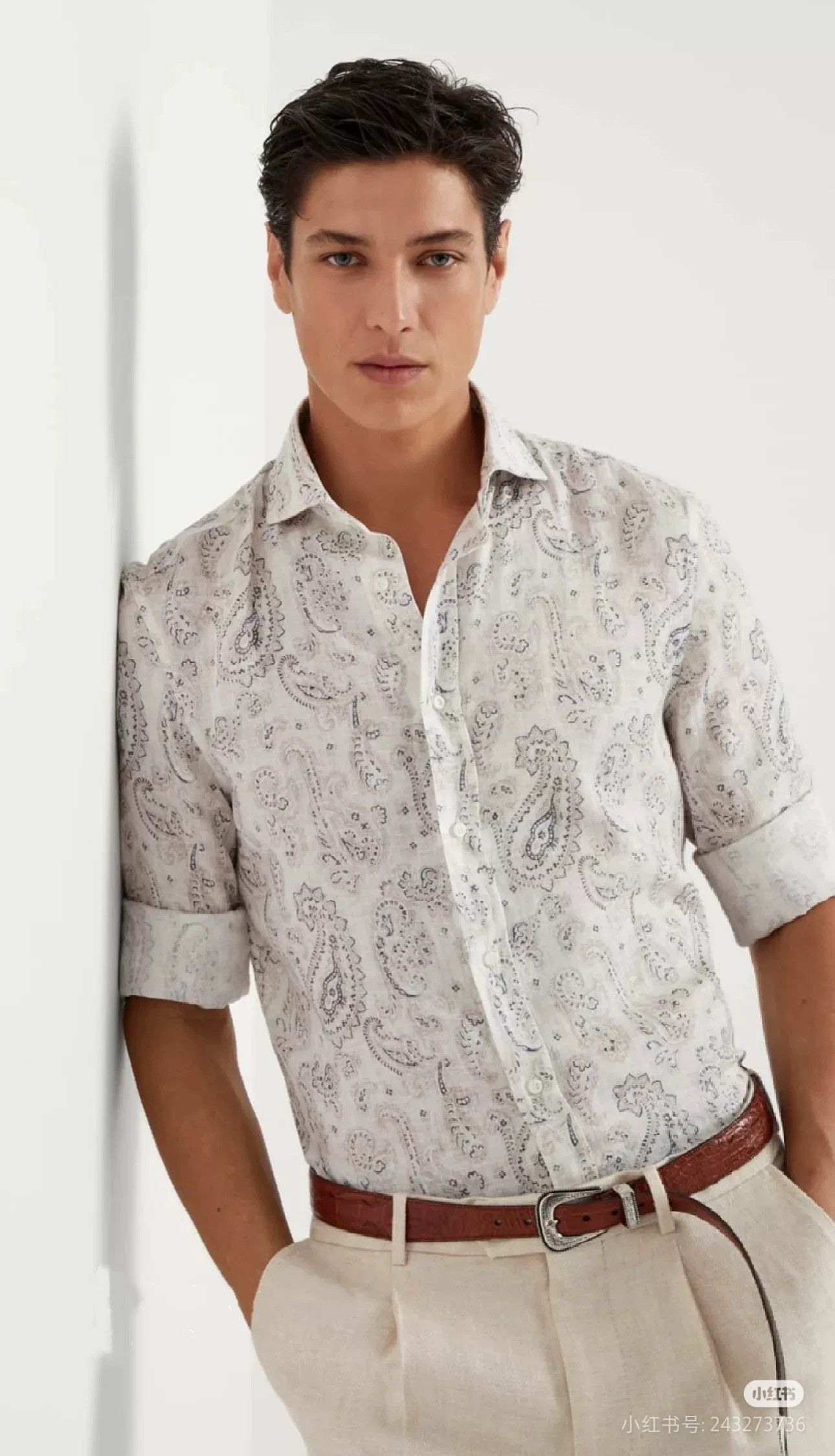 Brunello Cucinelli Brunello Cucinelli Men's Floral Print Shirt Size US M / EU 48-50 / 2 - 7 Thumbnail