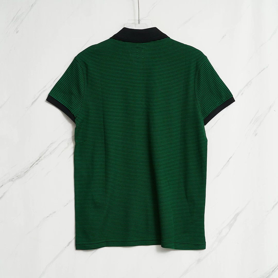Saint Laurent Paris Saint Laurent Men's Embroidered Stripe Polo Size US M / EU 48-50 / 2 - 5 Thumbnail