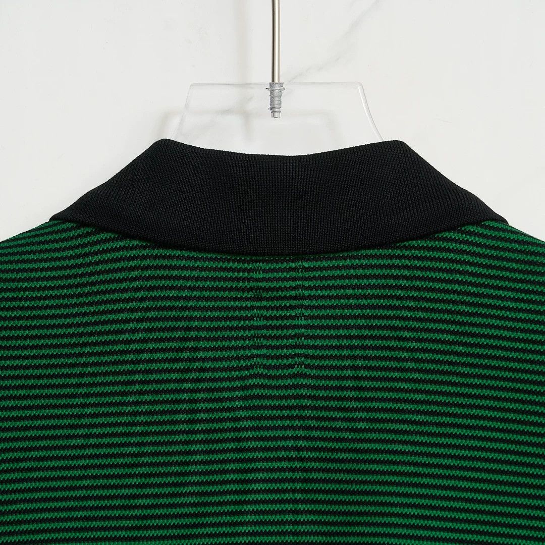 Saint Laurent Paris Saint Laurent Men's Embroidered Stripe Polo Size US M / EU 48-50 / 2 - 6 Thumbnail