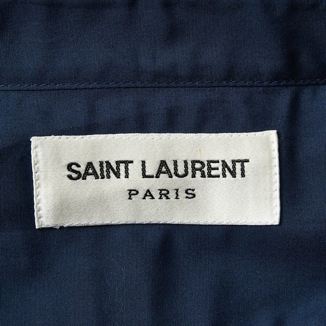 Saint Laurent Paris Saint Laurent Men's Dark Blue Minimalist Shirt Size US M / EU 48-50 / 2 - 7 Thumbnail