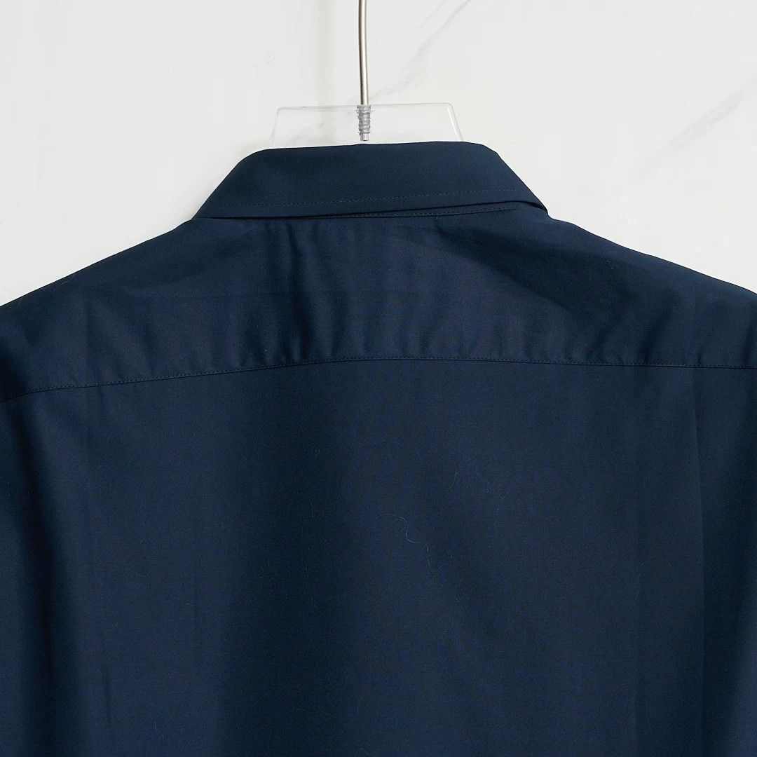 Saint Laurent Paris Saint Laurent Men's Dark Blue Minimalist Shirt Size US M / EU 48-50 / 2 - 6 Thumbnail