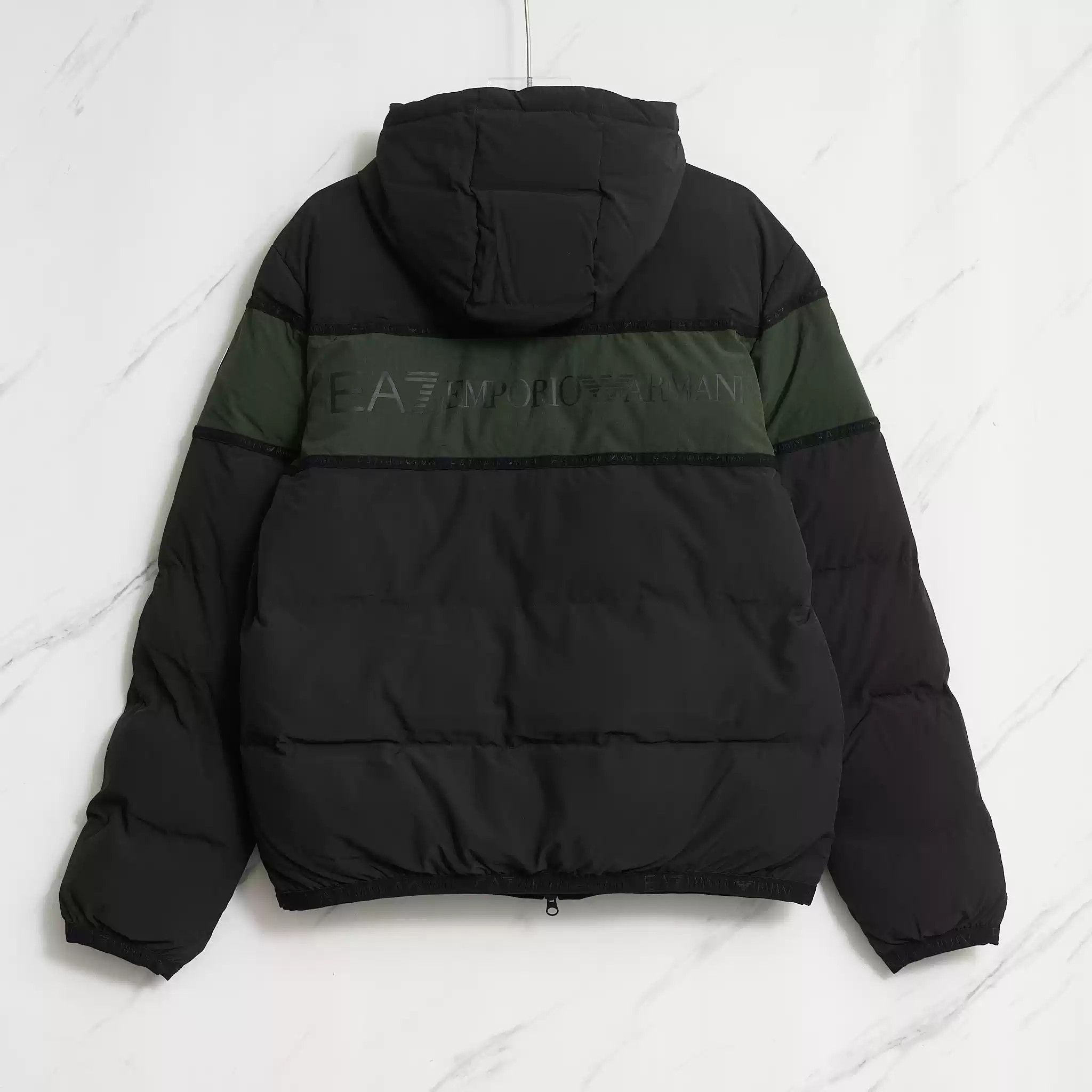 Emporio Armani EA7 Men's Colorblock Hooded Cotton Jacket Size US M / EU 48-50 / 2 - 4 Thumbnail