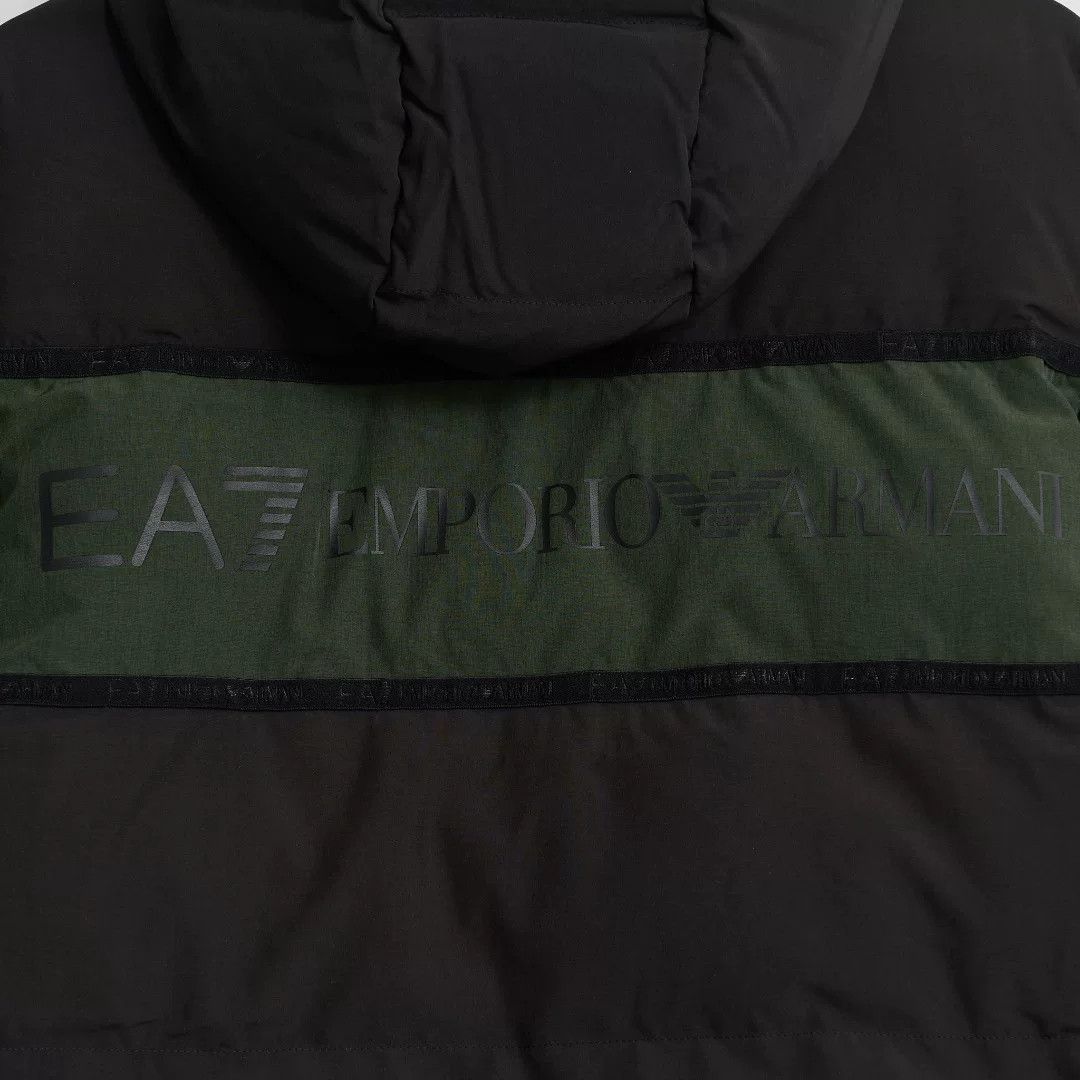 Emporio Armani EA7 Men's Colorblock Hooded Cotton Jacket Size US M / EU 48-50 / 2 - 5 Thumbnail