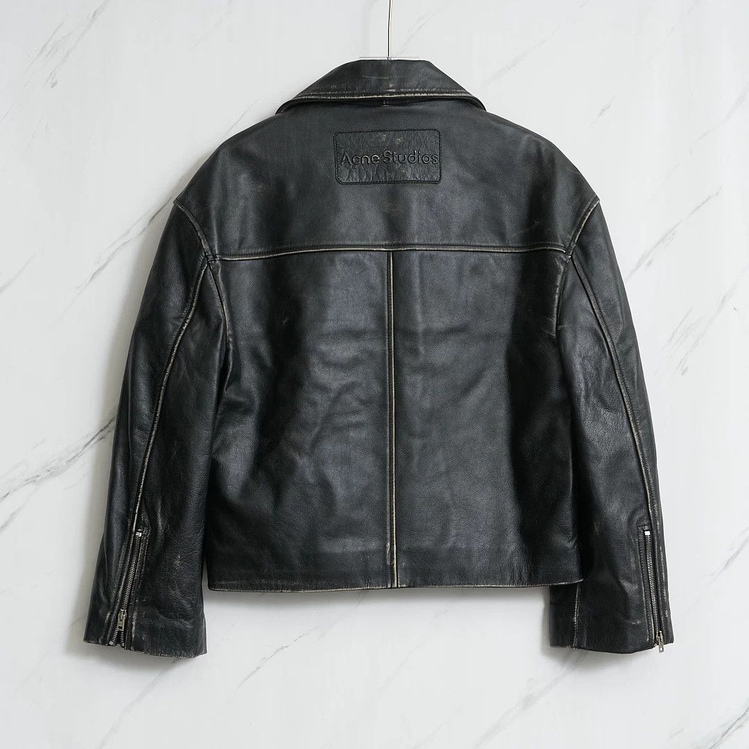 Acne Studios Acne Studios Distressed Leather Jacket Size US M / EU 48-50 / 2 - 3 Thumbnail