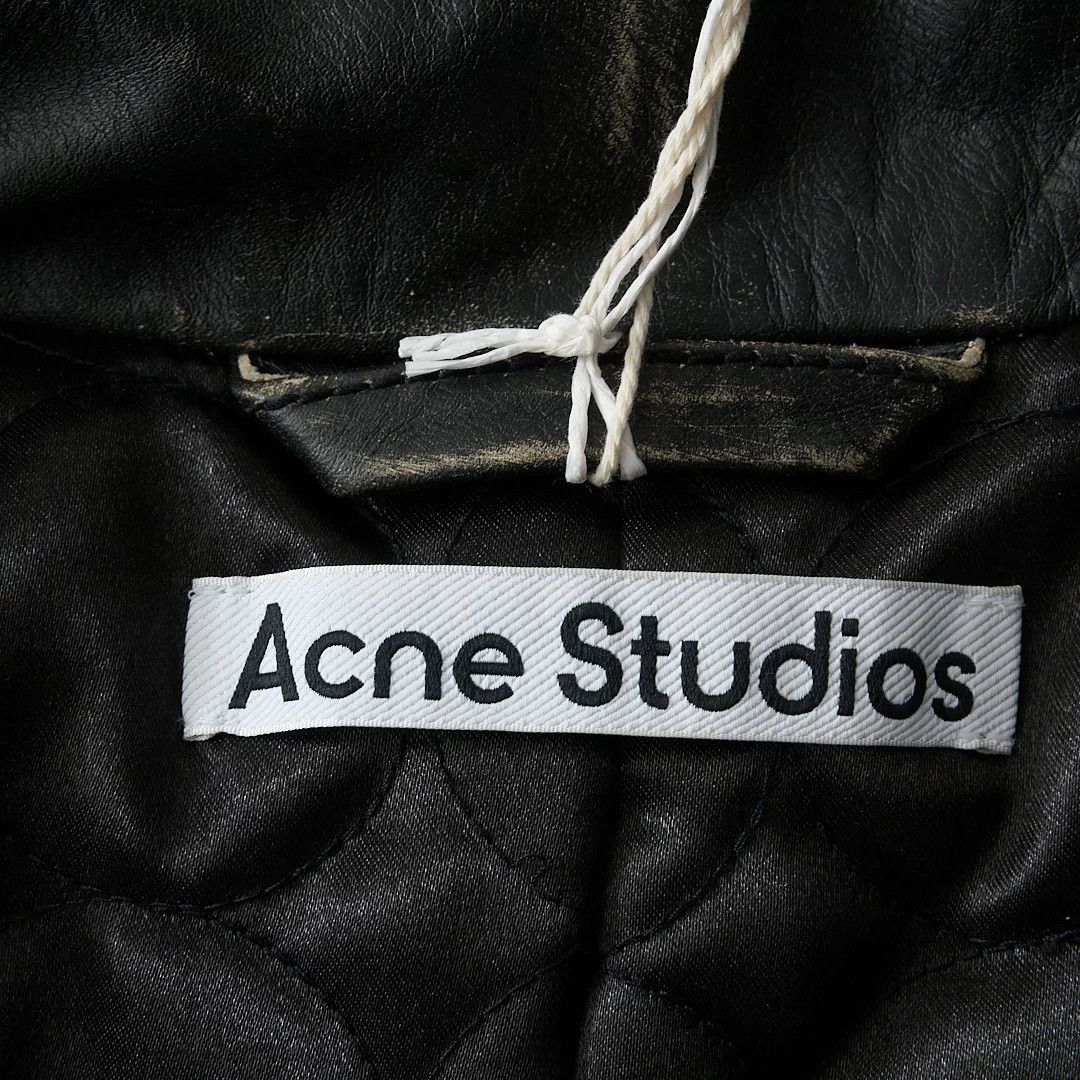 Acne Studios Acne Studios Distressed Leather Jacket Size US M / EU 48-50 / 2 - 4 Thumbnail