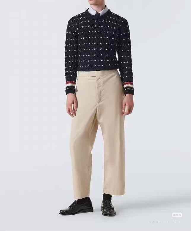 Thom Browne Thom Browne Unisex Navy Cable-Knit Sweater Size US M / EU 48-50 / 2 - 9 Thumbnail
