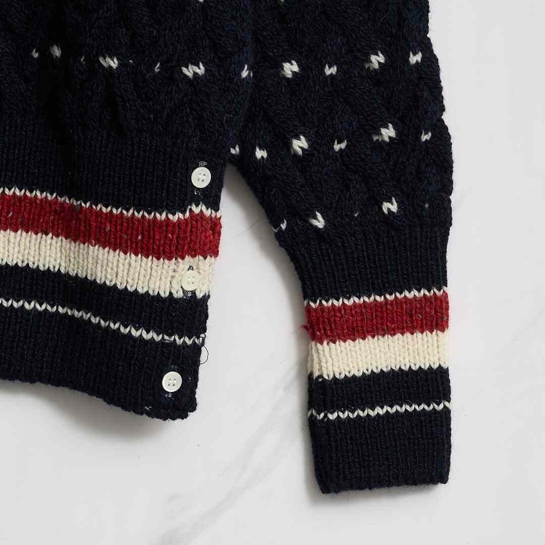 Thom Browne Thom Browne Unisex Navy Cable-Knit Sweater Size US M / EU 48-50 / 2 - 4 Thumbnail