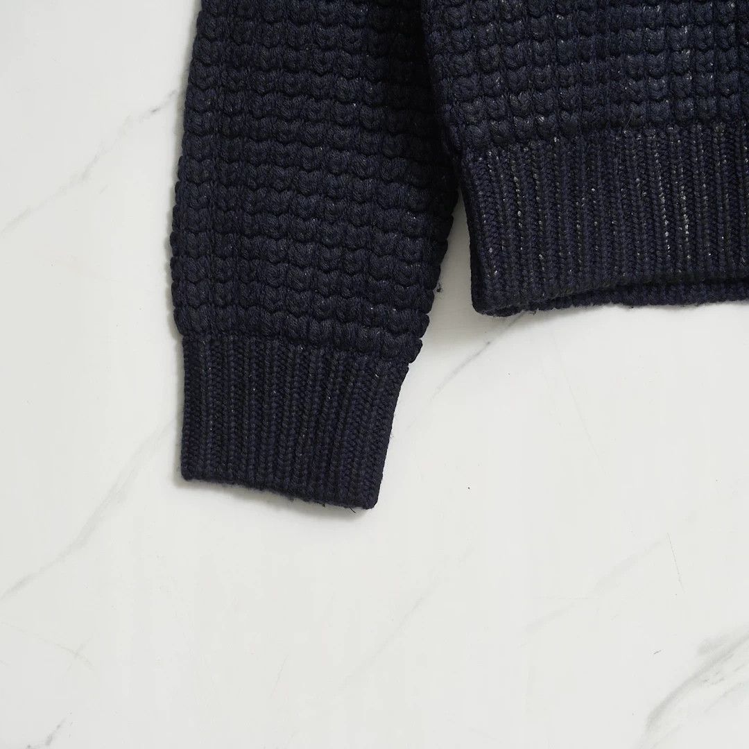 Neil Barrett Neil Barrett Men's Navy Cable Knit Sweater Size US M / EU 48-50 / 2 - 3 Thumbnail
