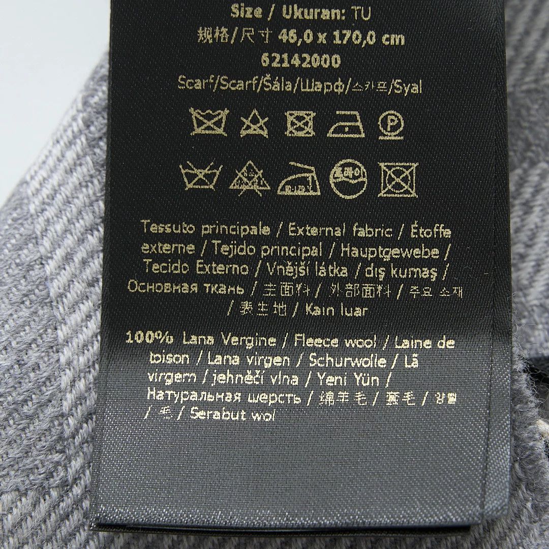 Fendi Fendi Men's Logo Wool Scarf Size ONE SIZE - 7 Thumbnail
