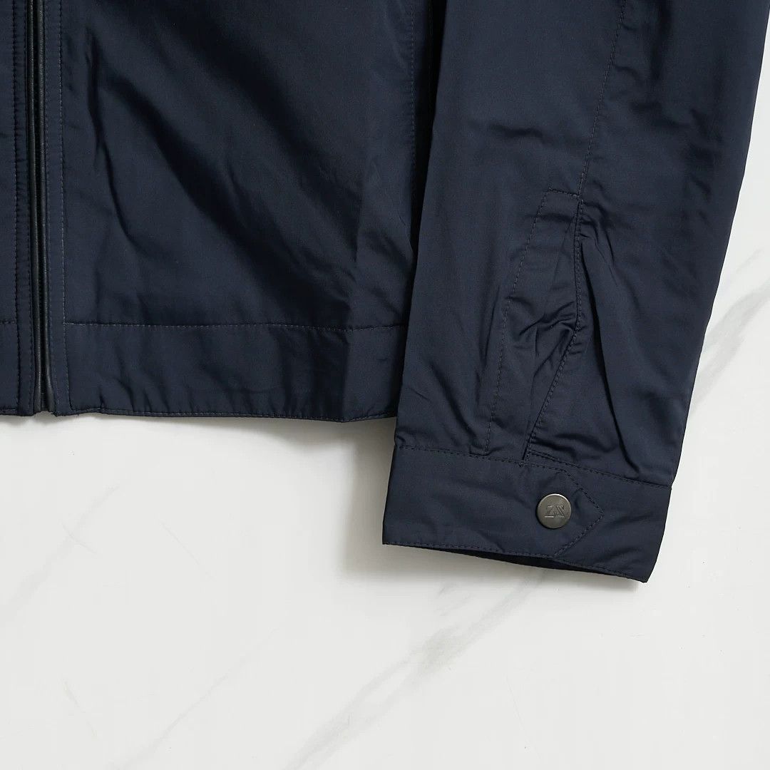 Ermenegildo Zegna ZEGNA Men's Navy Windproof Stand-Collar Jacket Size US M / EU 48-50 / 2 - 3 Thumbnail