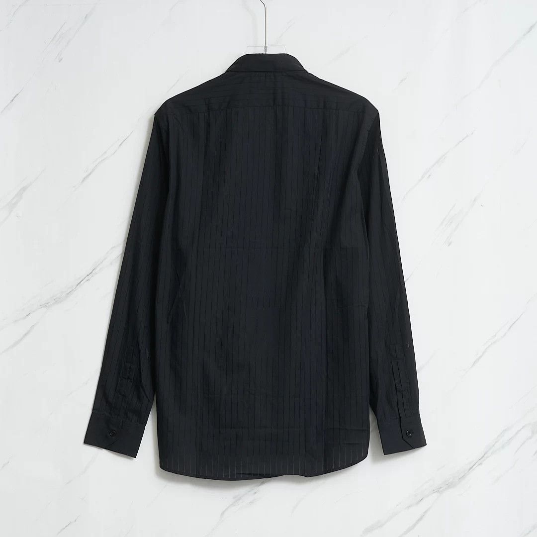 Saint Laurent Paris Saint Laurent Men's Crocheted Stripe Shirt Size US M / EU 48-50 / 2 - 4 Thumbnail