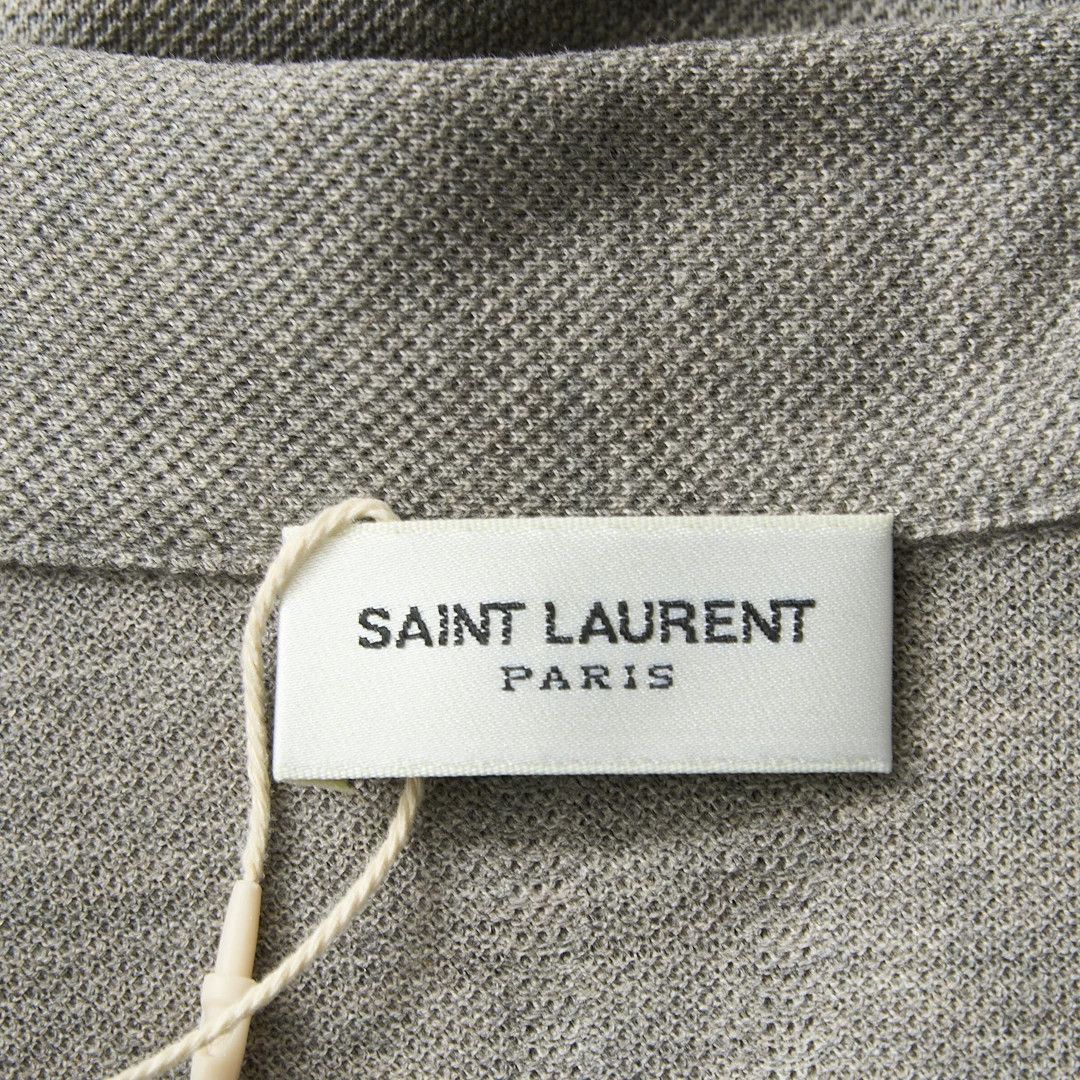 Saint Laurent Paris Saint Laurent Men's Logo Embroidered Polo Size US M / EU 48-50 / 2 - 8 Thumbnail