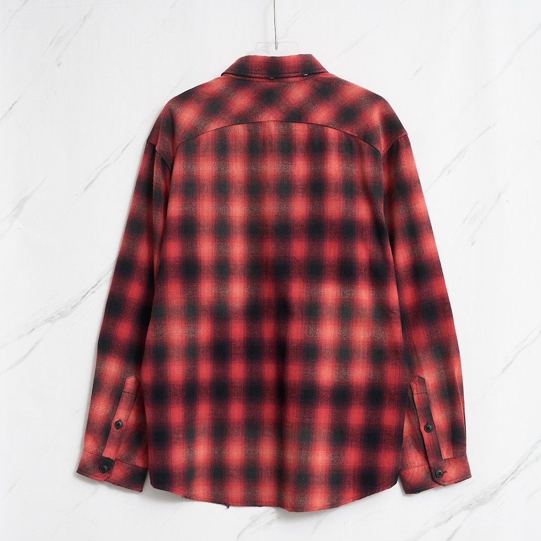 Liberaiders Liberaiders Men's Vintage Distressed Plaid Shirt Size US M / EU 48-50 / 2 - 8 Thumbnail