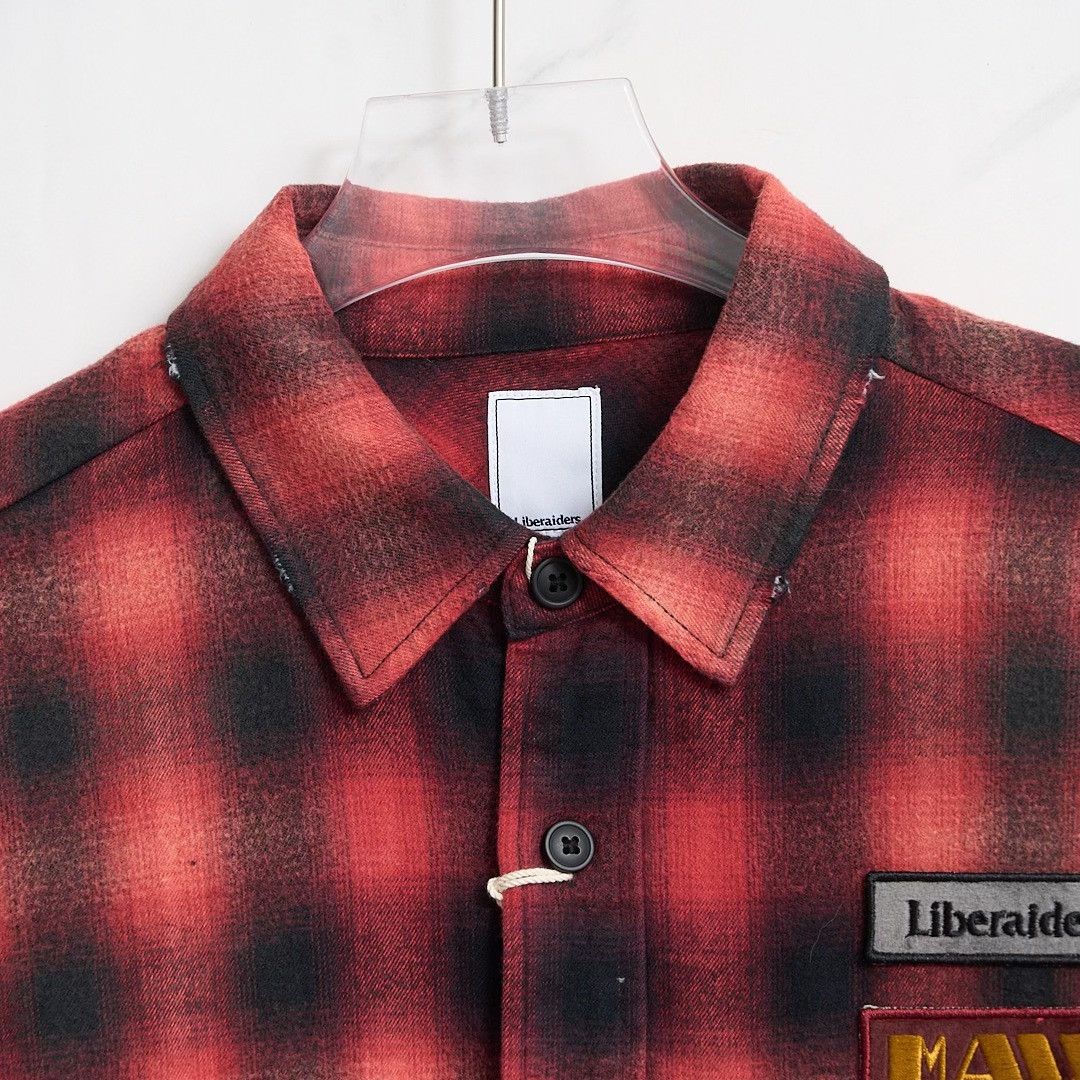 Liberaiders Liberaiders Men's Vintage Distressed Plaid Shirt Size US M / EU 48-50 / 2 - 3 Thumbnail