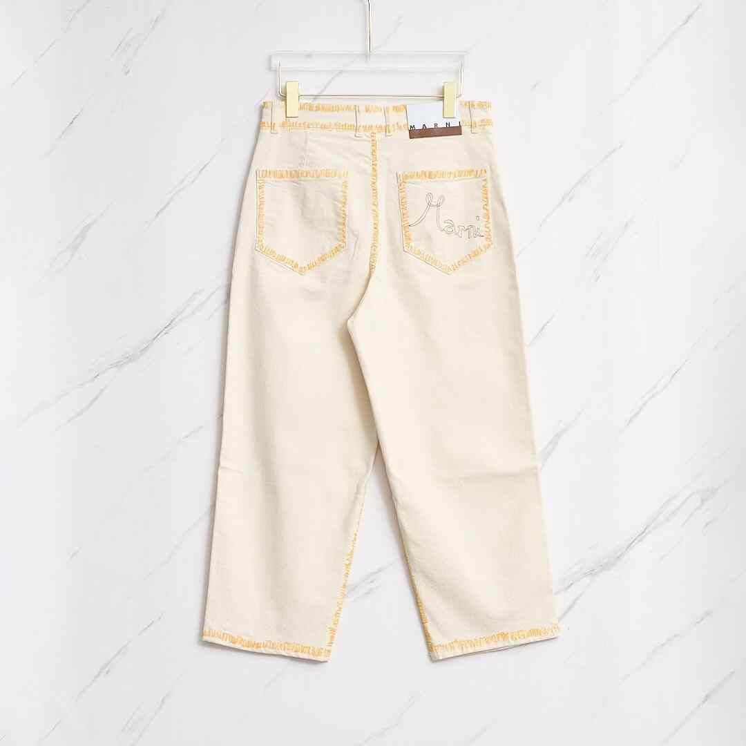 Marni MARNI Women's Outline Print Jeans Size 40" / US 18 - 6 Thumbnail