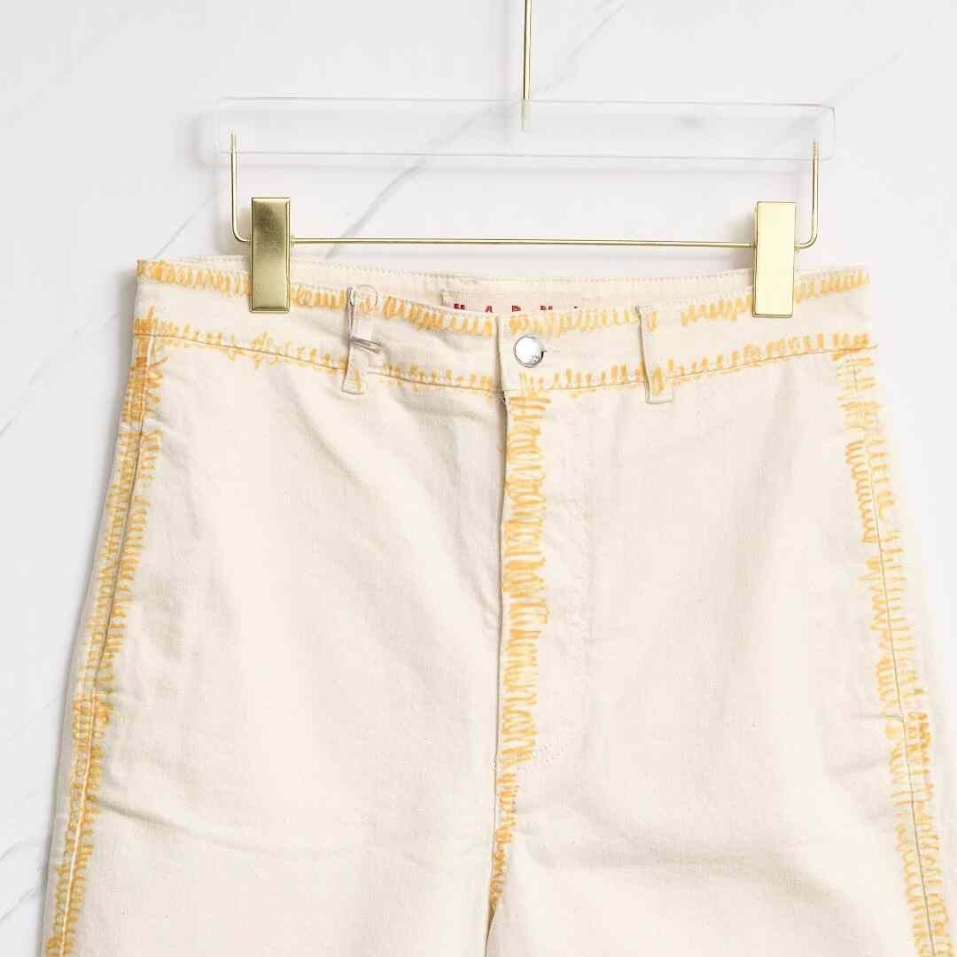 Marni MARNI Women's Outline Print Jeans Size 40" / US 18 - 4 Thumbnail