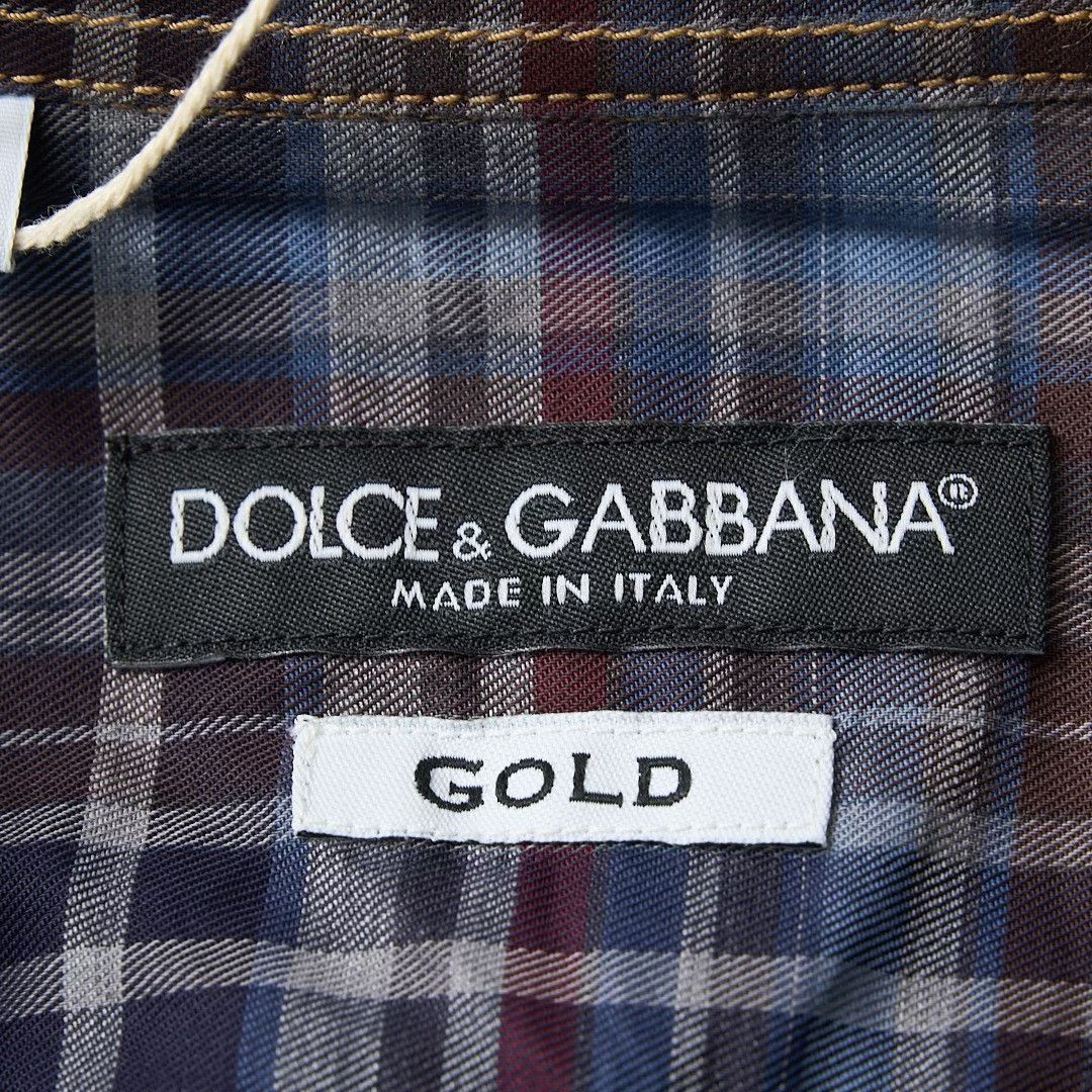 Dolce & Gabbana Dolce&Gabbana Men's Patchwork Plaid Shirt Size US XXS / EU 40 - 8 Thumbnail