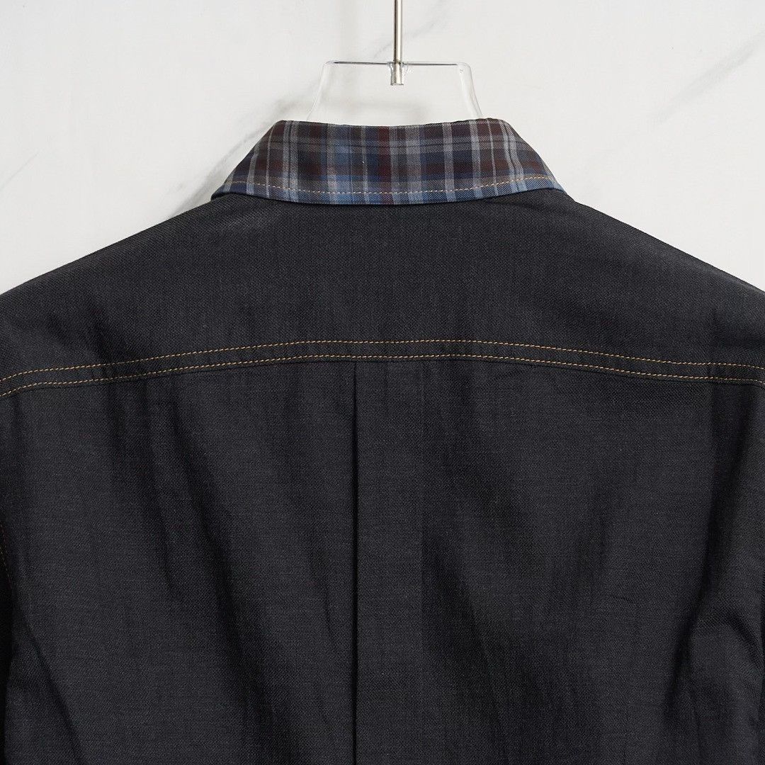 Dolce & Gabbana Dolce&Gabbana Men's Patchwork Plaid Shirt Size US XXS / EU 40 - 4 Thumbnail